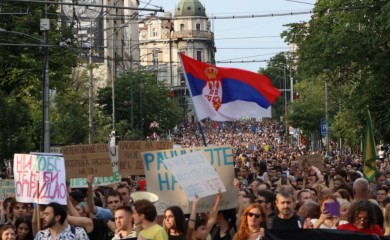 U toku deveti protest “Srbija protiv nasilja”