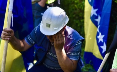 Okončani protesti ispred Elektroprivrede BiH u Sarajevu, rudarima se niko nije želio obratiti