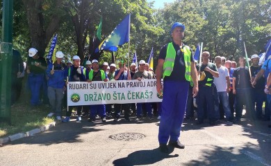 Rudari na protestu, rješenja ni na vidiku