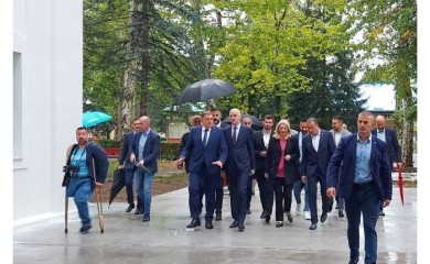 Radove u Univerzitetskom gradu obišli Dodik, Cvijanović, Gajanin i ministri