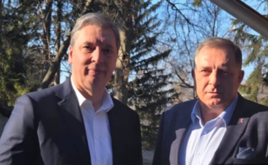 Dodik sa Vučićem u Beogradu