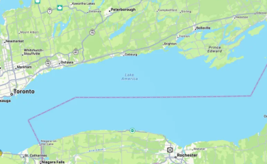 Epl na svojim mapama preimenovao Ontario u „Jezero Amerika“