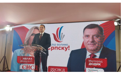 KOVAČEVIĆ: "Trend isti, Cvijanovićeva i Dodik vode, Borenović neozbiljan"