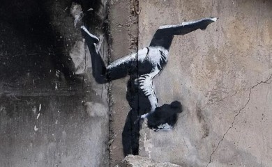 Muškarac ukrao Banksyjev mural iz Kijeva: Prijeti mu 12 godina zatvora