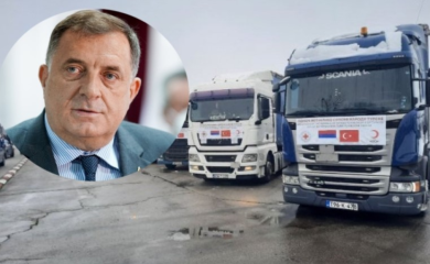 Pomoć stigla u Tursku: Predsjednik se zahvalio Crvenom krstu Srpske