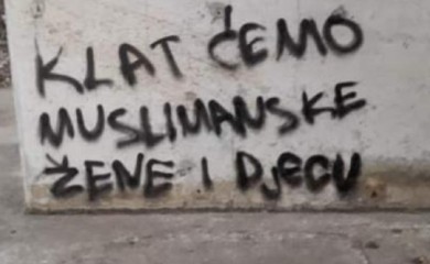 U Čapljini osvanuli prijeteći grafiti protiv Bošnjaka sa ustaškim simbolima (FOTO)