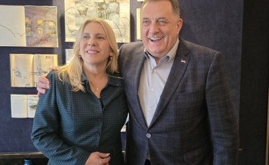 Cvijanović sa Dodikom u Vašingtonu: „Tu smo“ (FOTO)