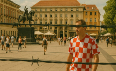 Vedrana Rudan: Thompson glumac, Zagreb logor