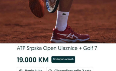 Uklonjen oglas u kome je prodavac auta nudio karte za „Srpska open“ uz „gratis golf 7“ za 19.000 KM