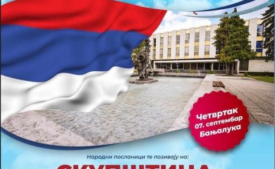 Opozicija pozvala građane na okupljanje ispred Narodne skupštine Srpske