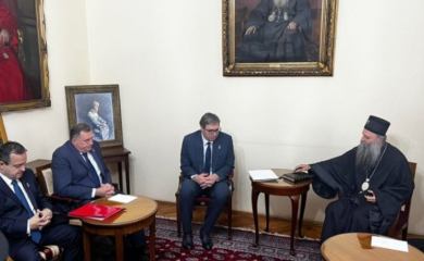 Završen sastanak patrijarha i sinoda sa Vučićem i Dodikom