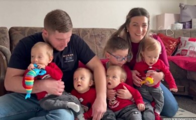 Najpoznatije četvorke! Božić i prvi rođendan dočekuju u Banjaluci VIDEO