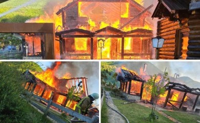 POŽAR U RIBNIKU: Izgorjeli restoran ”Komuna” i apartmani, nema povrijeđenih