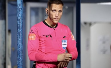 Prilikom napuštanja stadiona Grbavica, sudija Bilbija izviždan