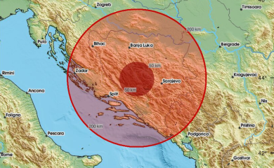 Zemljotres u BiH, treslo se kod Bugojna