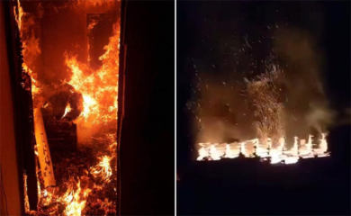 Požar buknuo u kući, vatrogasci na terenu