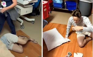 Mladi tata pao u nesvijest dok je njegova supruga rađala: Nije mogao izdržati (VIDEO)