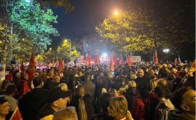 Protest ispred zgrade Skupštine Crne Gore