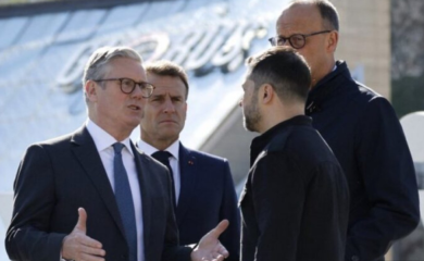 EVROPSKI LIDERI STIGLI u Kijev dan poslije velike parade u Moskvi