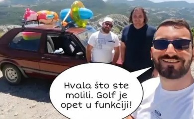 Momci popravili “golfa dvojku”: Hvala što ste se molili, ponovo je u funkciji VIDEO