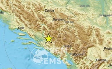 Slabiji zemljotres osjetio se u Republici Srpskoj