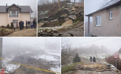 Katastrofa u blizini Maglaja, klizište prijeti kućama VIDEO