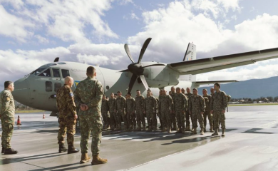 Prvi kontingent vojnika rezervnih snaga EUFOR-a stigao u Sarajevo (FOTO)