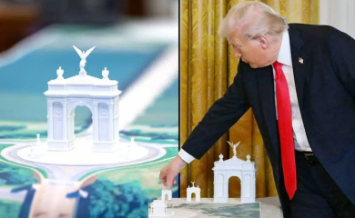 Tramp predstavio plan za „najveću i najljepšu“ trijumfalnu kapiju u Vašingtonu