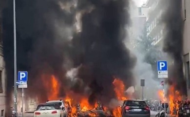 Jedna osoba povrijeđena nakon eksplozije u centru Milana (VIDEO)
