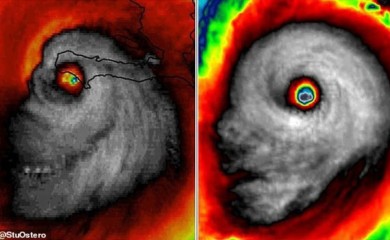 Jeziva satelitska slika uragana koji je opustošio Floridu: "Imamo lobanju!"