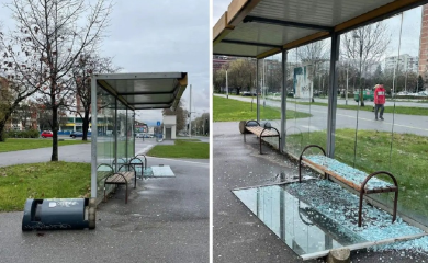 Razbio stanicu u Zagrebu, pa se zaletio na autobus