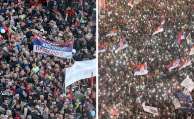 Arhiv javnih skupova: Vučićevom protestu prisustvovalo 55.000 osoba, studenti u martu okupili 325.000
