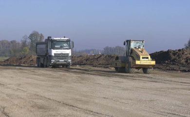 Radovi na trasi autoputa Rača - Bijeljina u punom jeku
