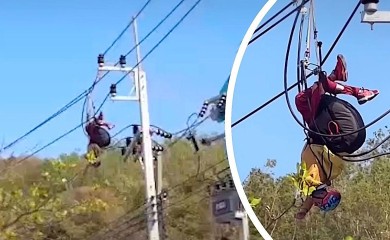 Američki paraglajder izazvao nestanak struje na tajlandskom ostrvu: Uletio u električne kablove (VIDEO)