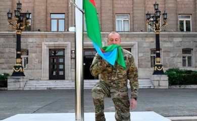 Alijev podigao zastavu Azerbejdžana u Nagorno-Karabahu