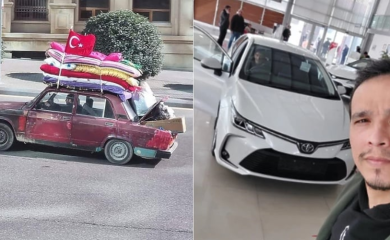 Azerbejdžanac koji je starim vozilom krenuo pomoći ljudima u Turskoj dobio novi automobil