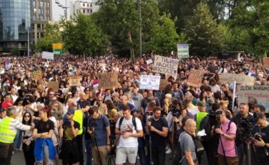 Završen sedmi protest “Srbija protiv nasilja”