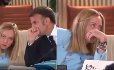 Svijet bruji o reakciji Đorđe Meloni nakon razgovora s Makronom: Snimak sa samita G7 obišao planetu VIDEO