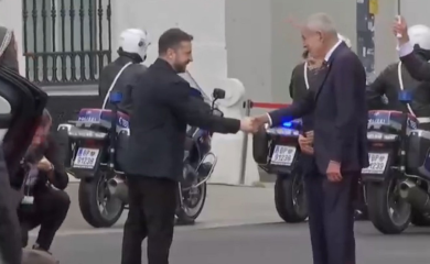 Gaf u Beču: Zelenski zaboravio suprugu (FOTO/VIDEO)