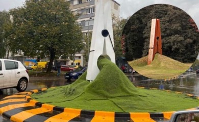 Umjesto trave postavljen zeleni tepih: Banjalučka štipaljka izgledom daleko od originala