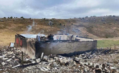 Tokom nevremena došlo do požara, kuća potpuno izgorjela