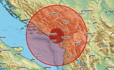 Zemljotres u Crnoj Gori, osjetio se do Trebinja
