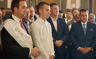 Mitropolit hrizostom služio liturgiju povodom slave hrama u Sarajevu, Goran Selak kum