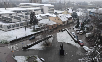 Prvi ove godine: U Banjaluci jutros pao prvi snijeg