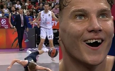 Košarkaš postao hit nakon što je na nesvakidašnji način ostao bez zuba