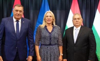 Dodik i Cvijanovićeva sastali se sa Orbanom