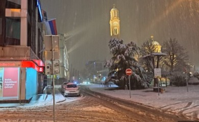 Banjaluka prekrivena snijegom