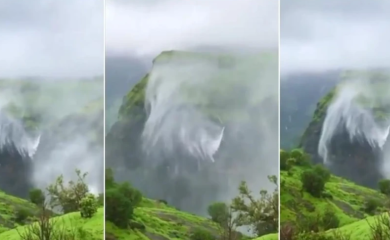 Prizor koji se ne viđa često: Pogledajte kako vodopad “teče” prema gore