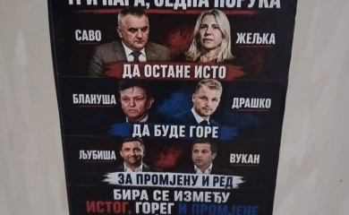 Koga je Alternativa svrstala među „isto“, a koga među „gore“? Novi plakati osvanuli u Banjaluci