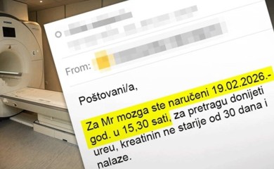 Dobila termin za snimanje mozga 2026. godine